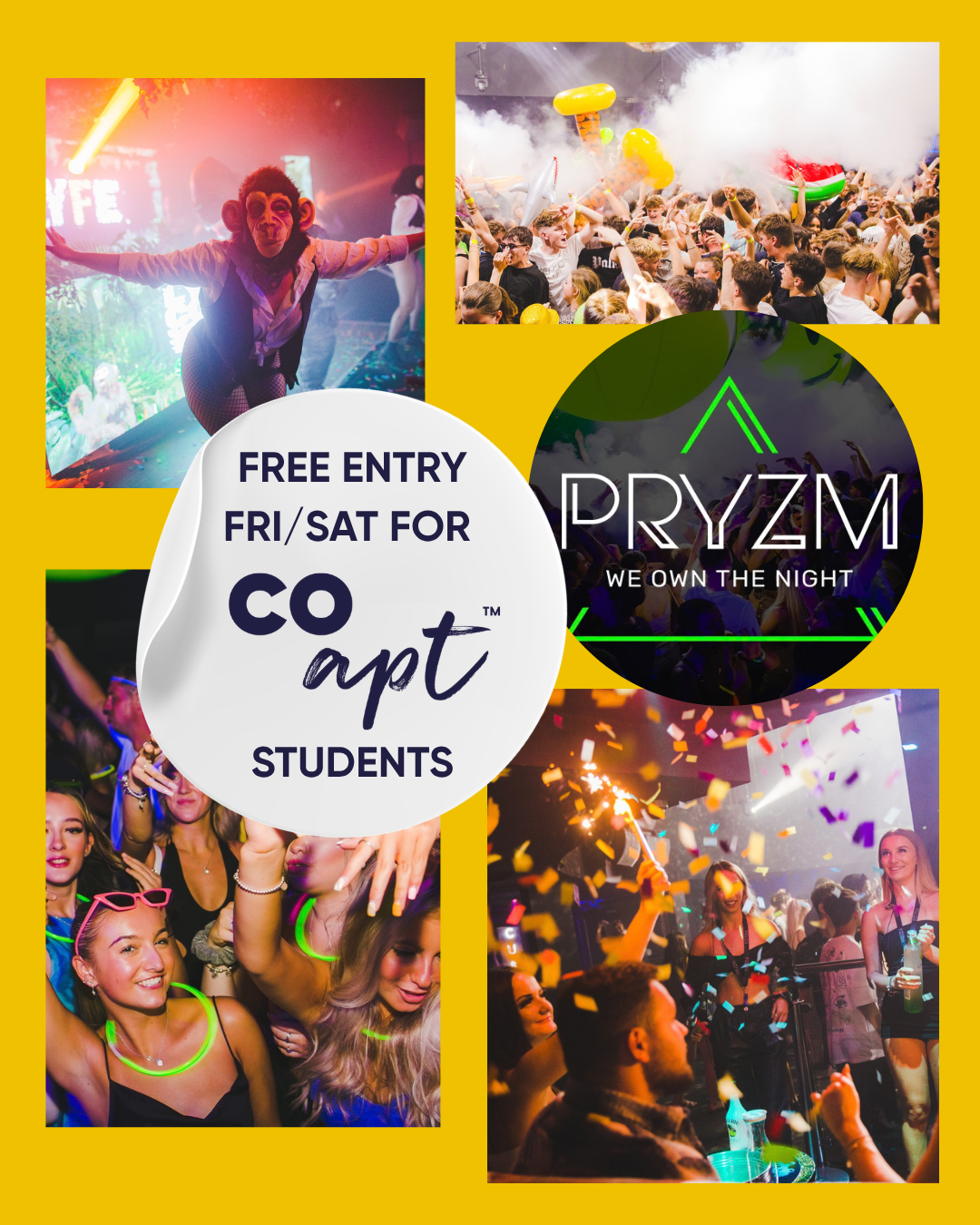 Free Entry to Pryzm